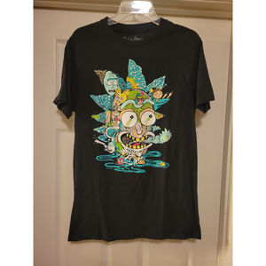 Rick and Morty Cartoon Network Adult Swim Graphic T-Shirt Size M